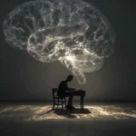 Mental toughness for focus visualized as a person training the brain like a muscle