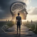 A symbolic illustration showing How to build resilience by overcoming a storm, representing mental strength and supportive relationships.