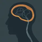 A digital illustration showing the brain's neural pathways, with a thick, glowing path for an old habit and a thin line for a new one, symbolizing the 'Old Habits Die Hard Meaning'.