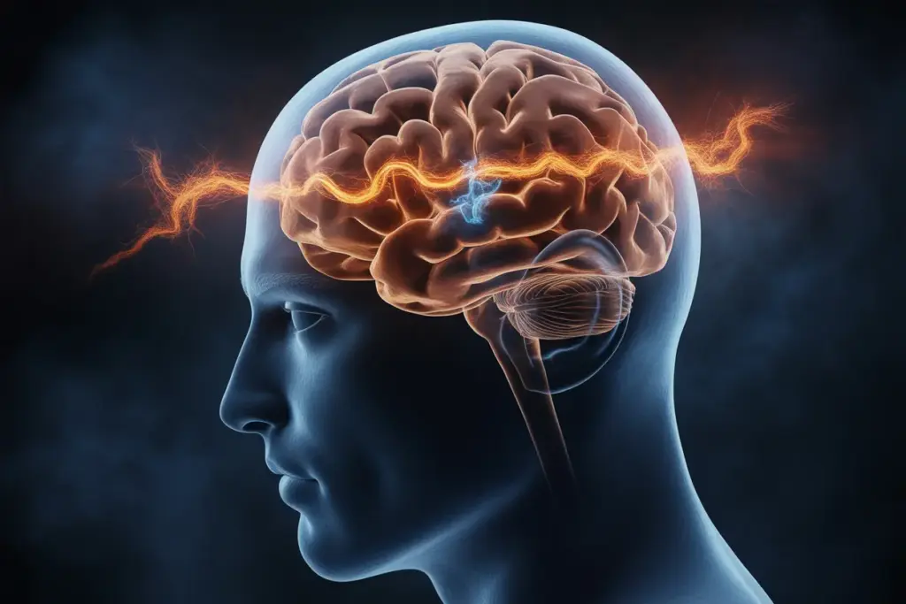 Abstract image of a brain with glowing neural pathways, illustrating the concept that Old habits die hard origin and the difficulty of habit formation.